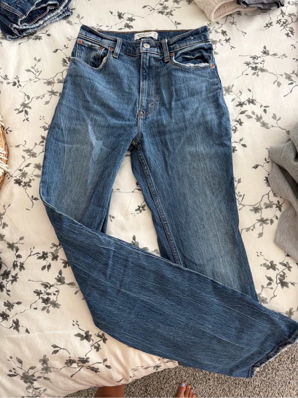 Abercrombie & Fitch Women’s Blue Flare Jeans